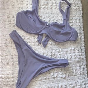 Underwire Purple Swim Set